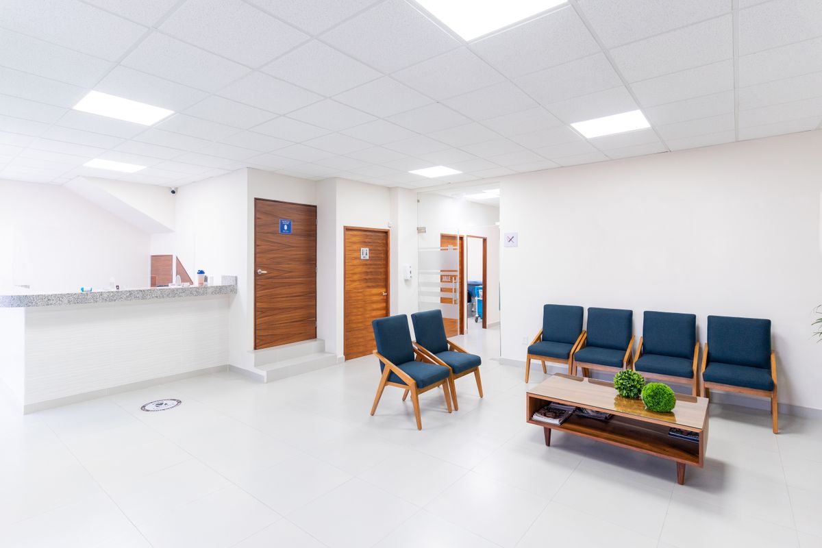 Comfortable patient waiting area